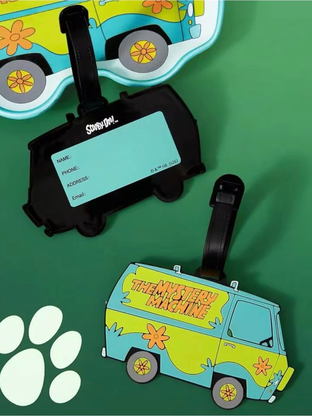 The Mystery Machine Blue & Green Luggage Tag